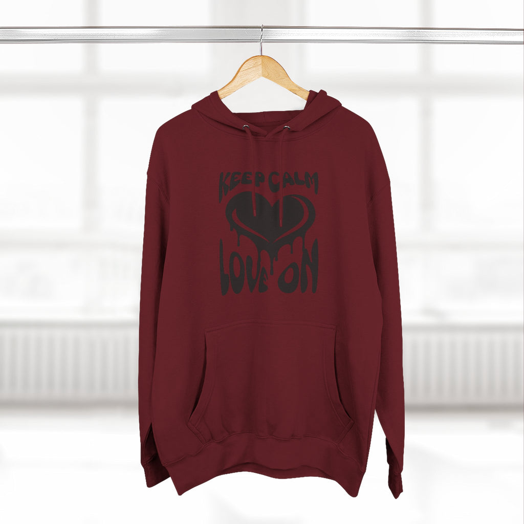 Keep Calm Love On Fleece Hoodie