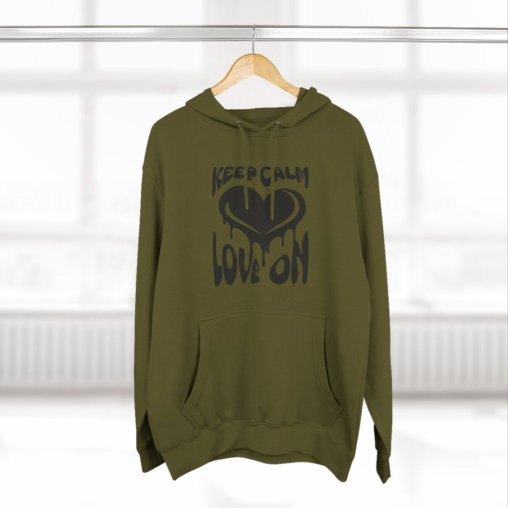 Keep Calm Love On Fleece Hoodie