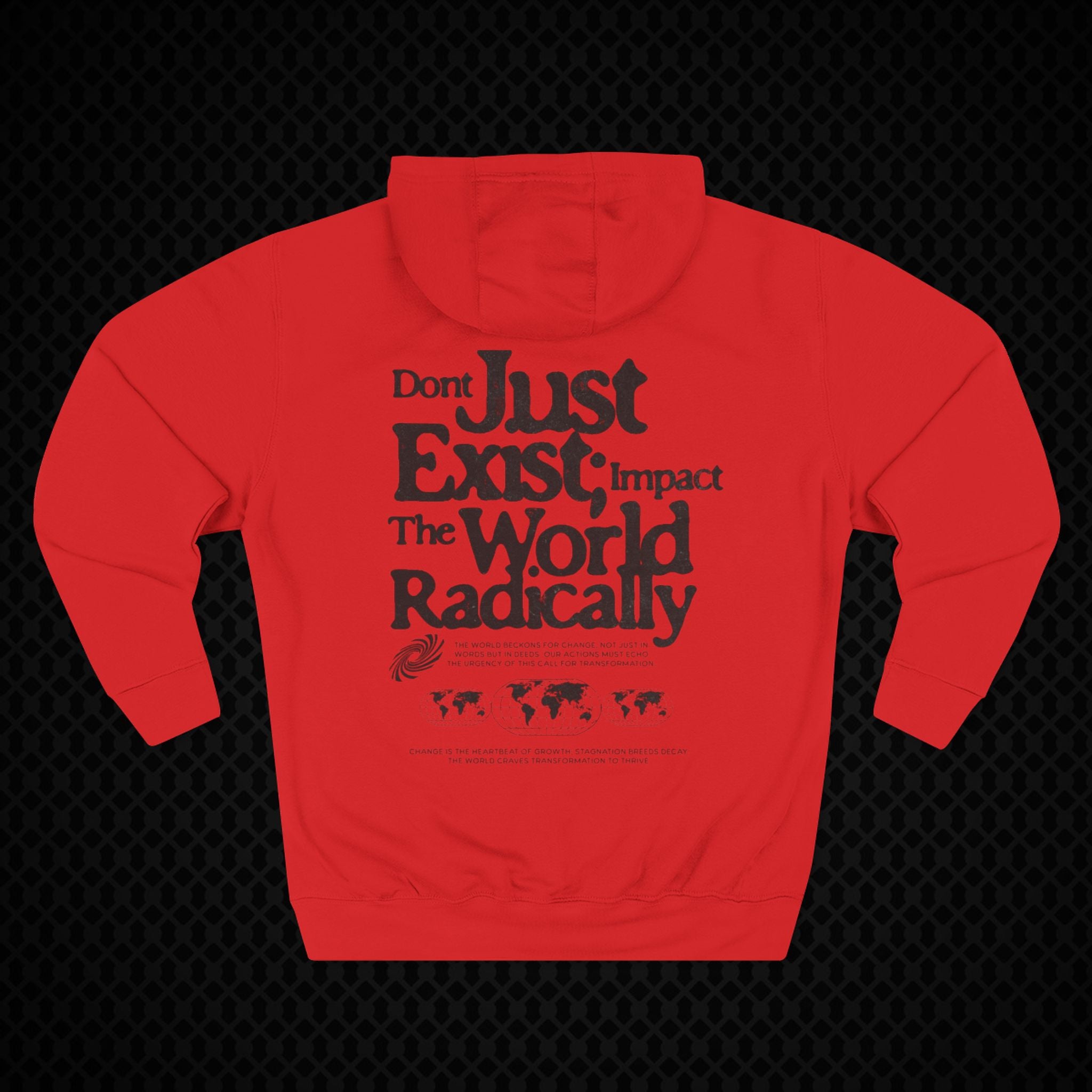 Radical Impact Fleece Hoodie - Motivational Quote Hoodie