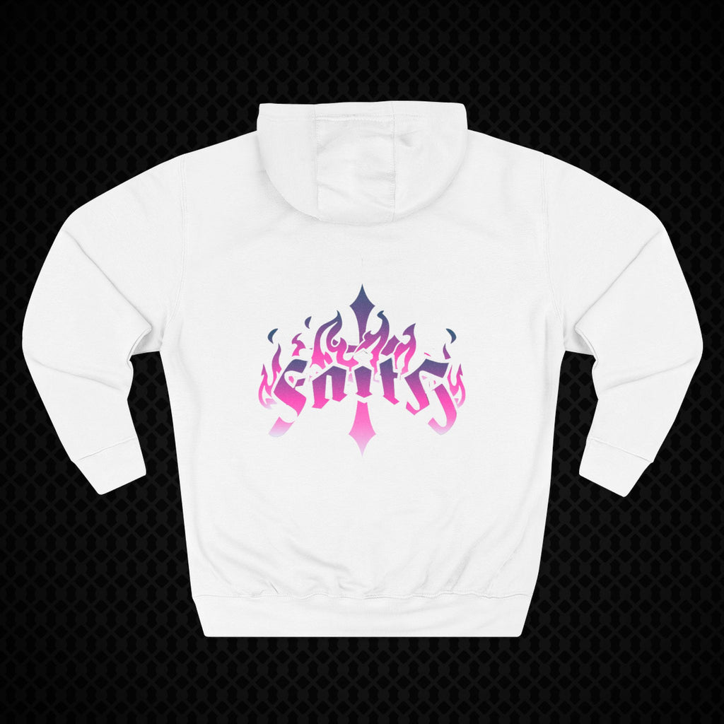 Vibrant Three-Panel Flame Hoodie for Trendsetters