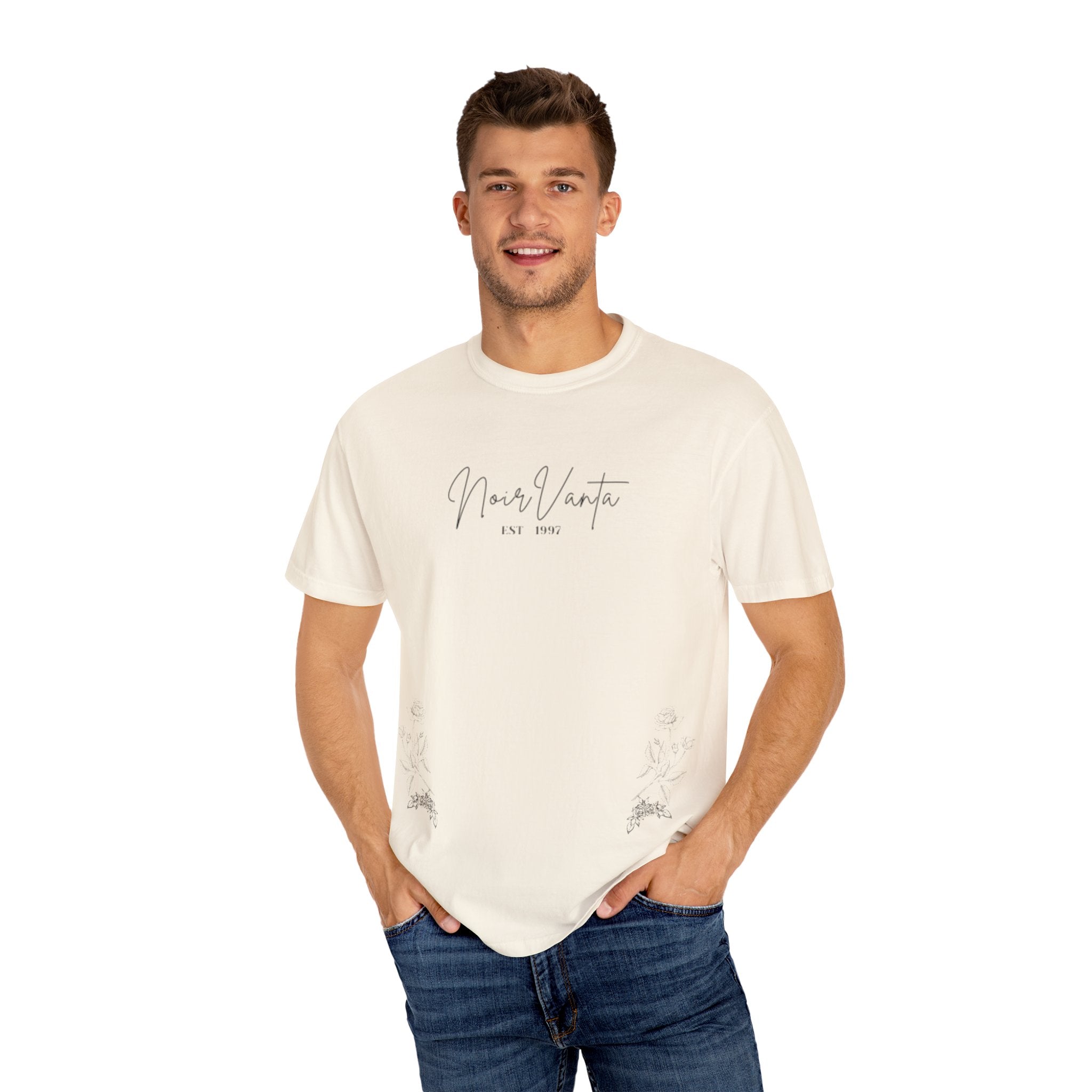 Stylish Garment-Dyed T-Shirt for Relaxed Vibes, Perfect for Casual Outings, Everyday Wear, Birthday Gifts, and More