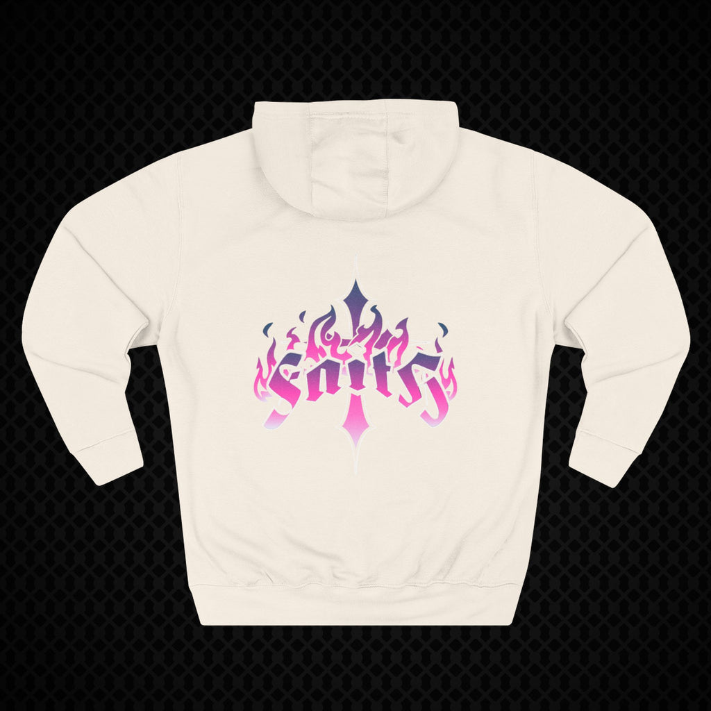 Vibrant Three-Panel Flame Hoodie for Trendsetters