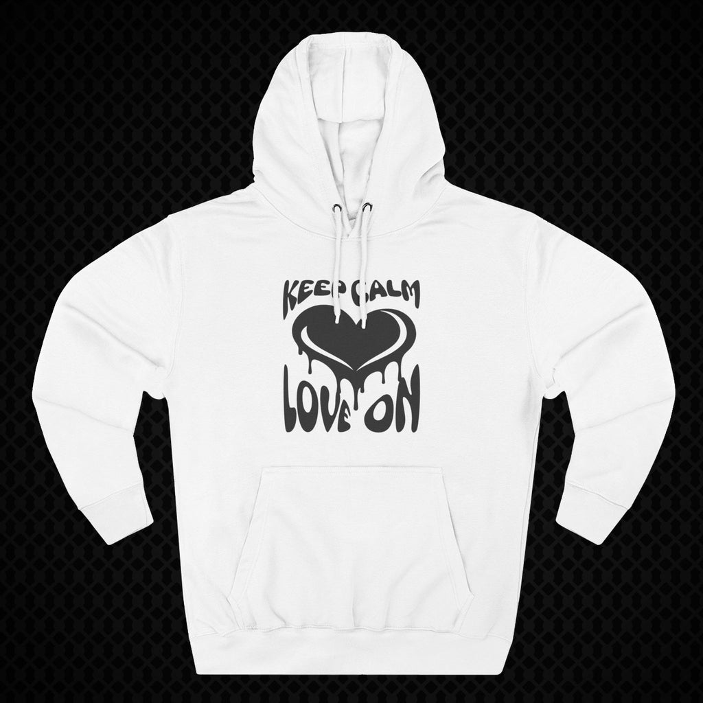 Keep Calm Love On Fleece Hoodie