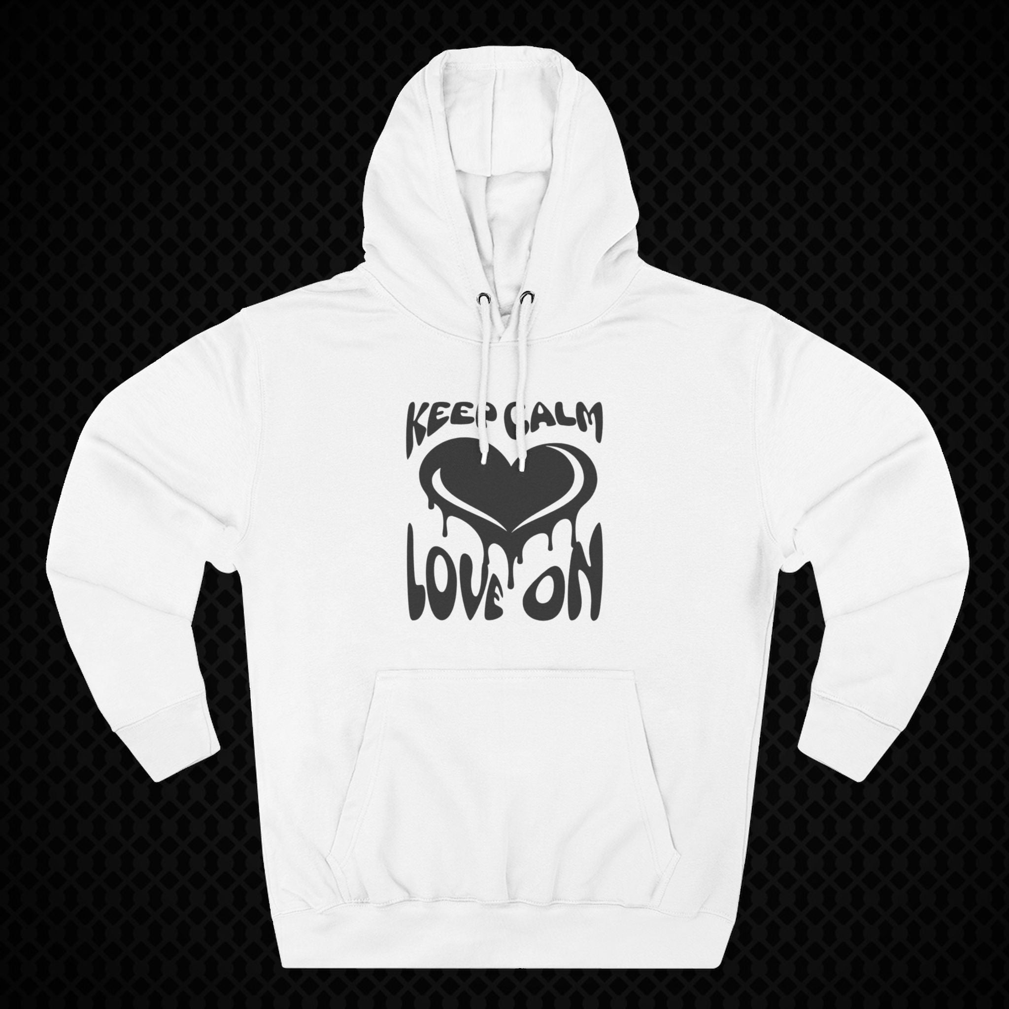 Keep Calm Love On Fleece Hoodie