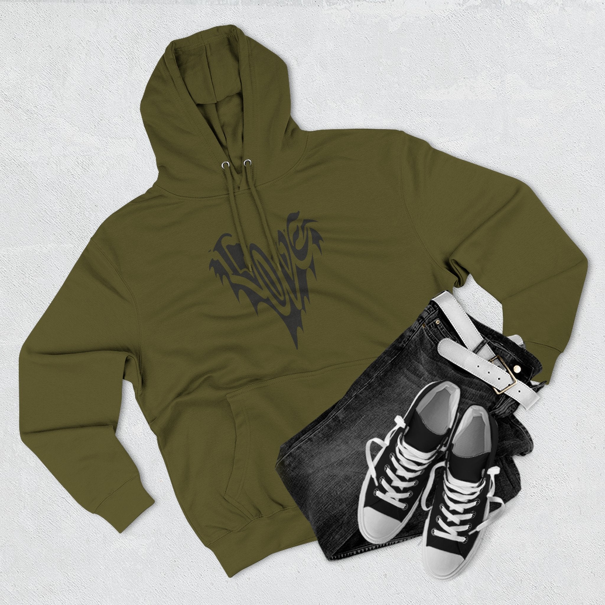 Love Graphic Fleece Hoodie