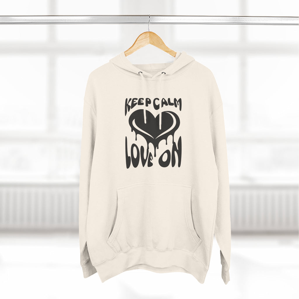 Keep Calm Love On Fleece Hoodie