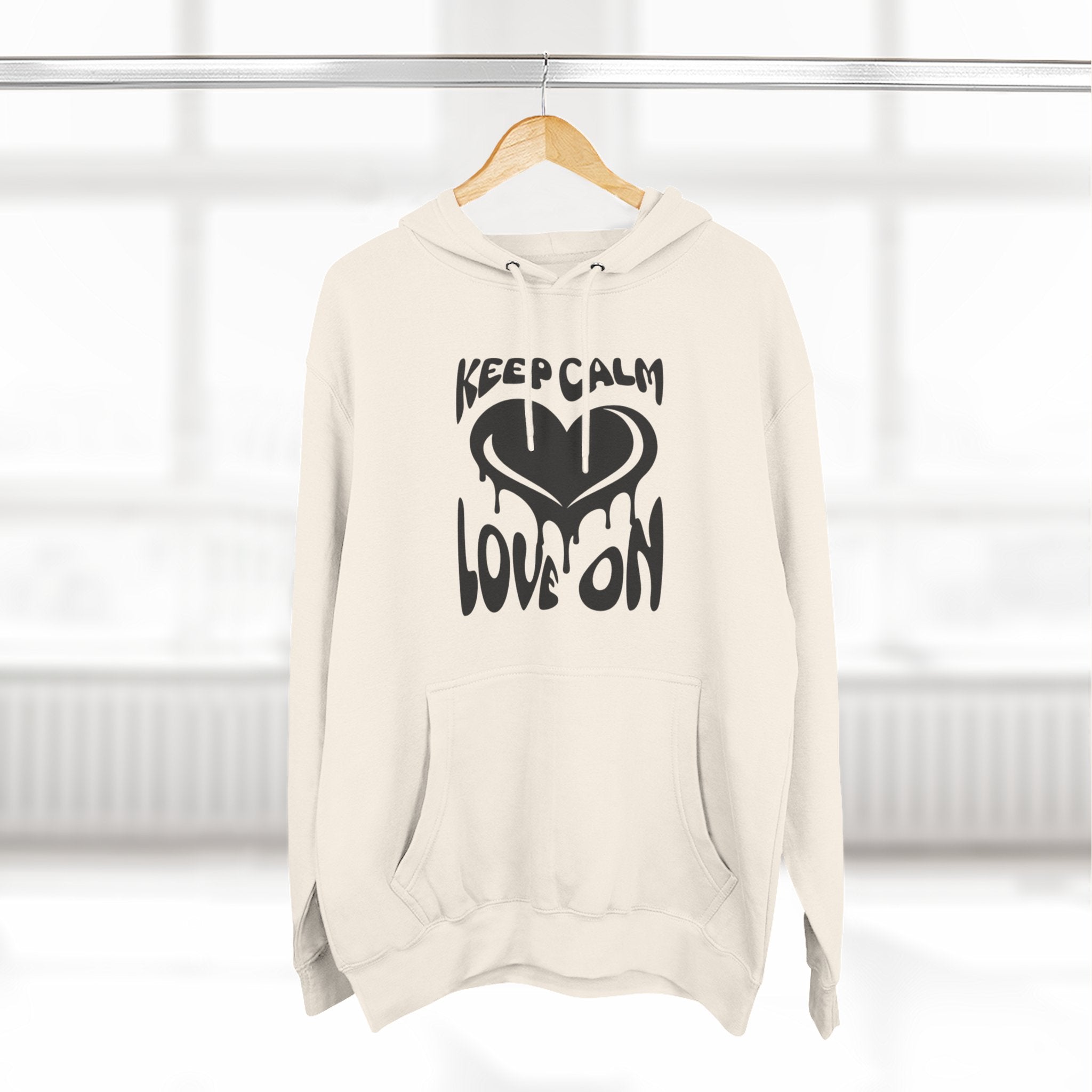 Keep Calm Love On Fleece Hoodie