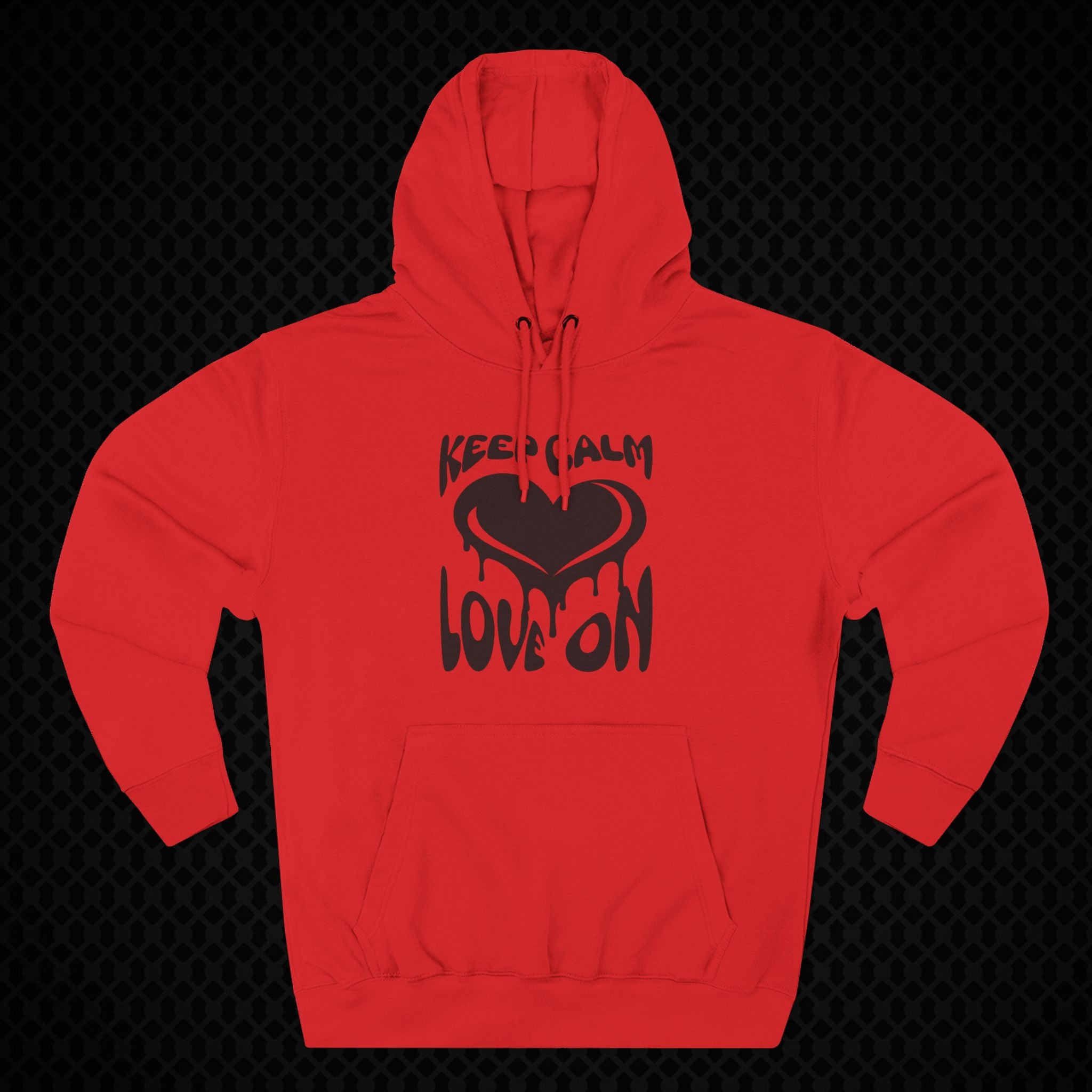 Keep Calm Love On Fleece Hoodie