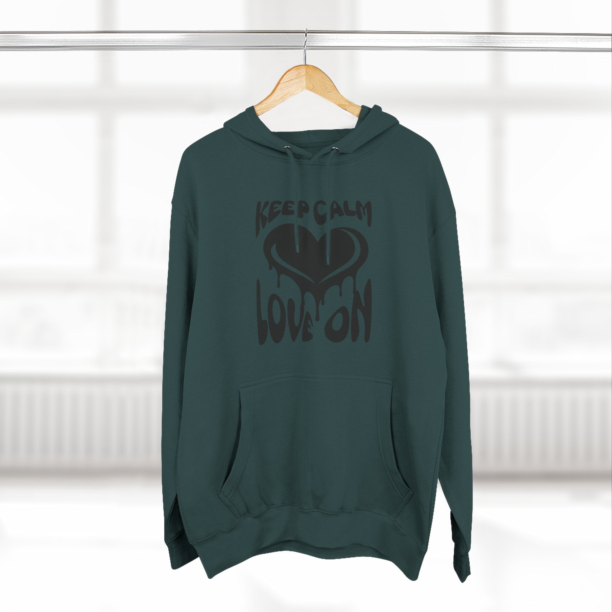 Keep Calm Love On Fleece Hoodie