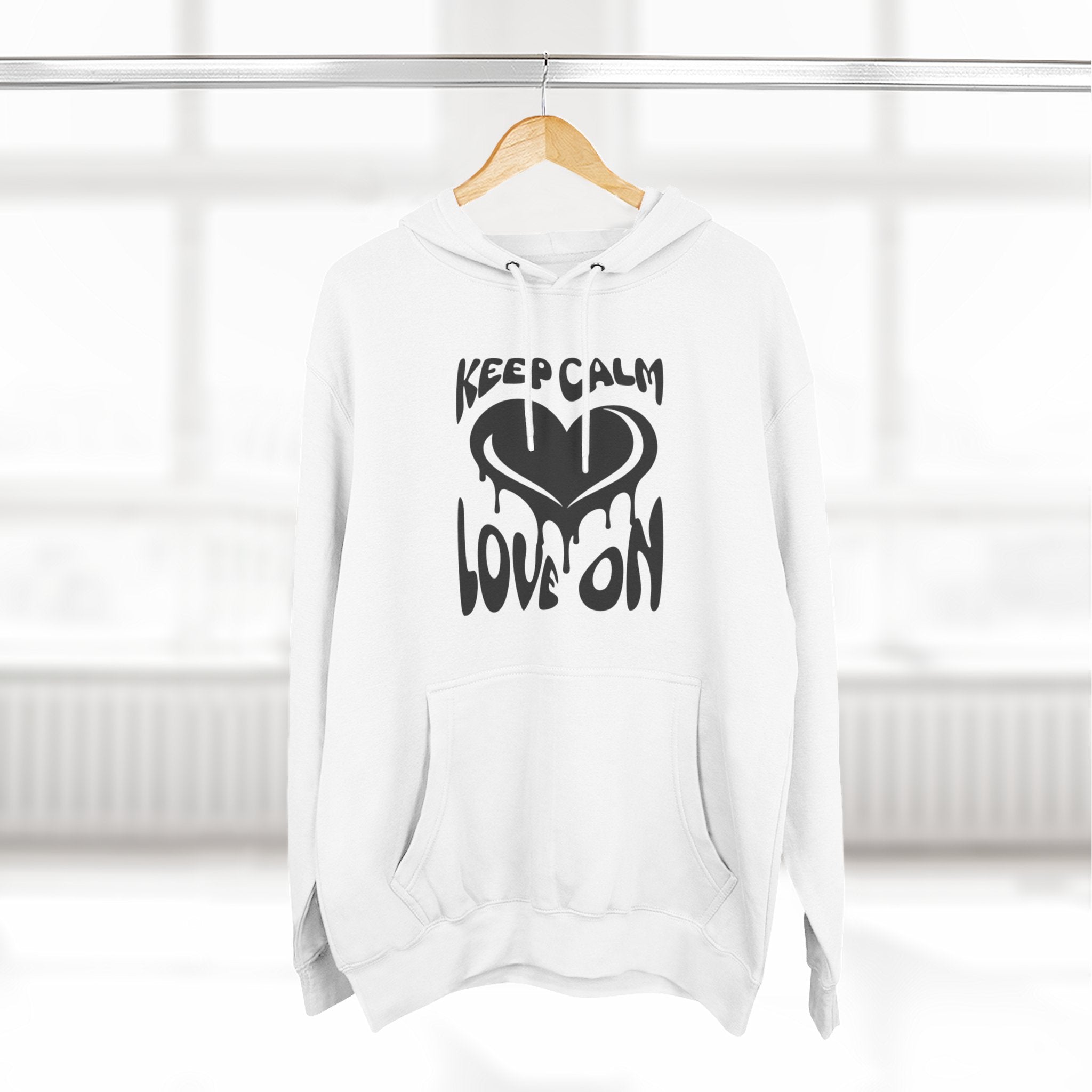 Keep Calm Love On Fleece Hoodie