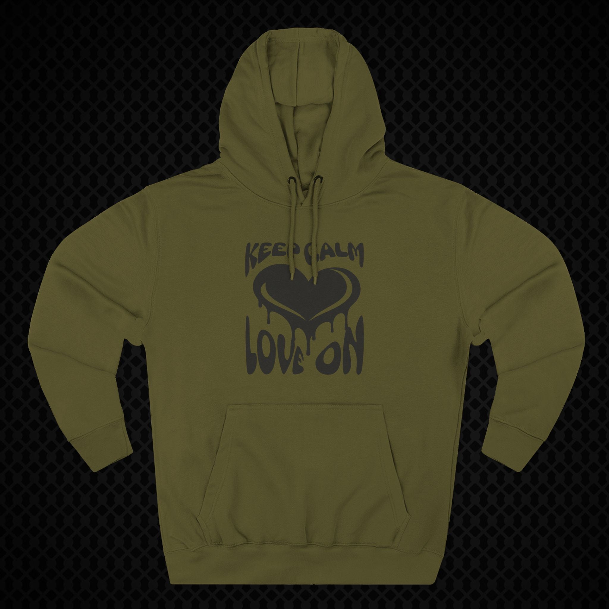 Keep Calm Love On Fleece Hoodie