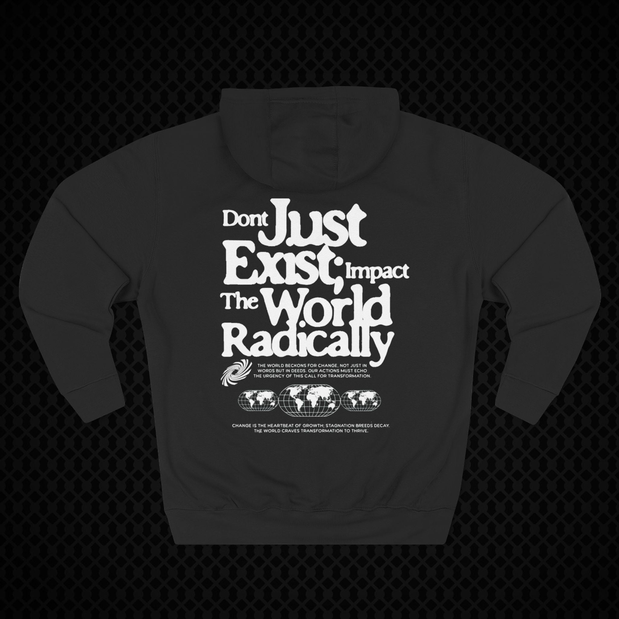 Radical Impact Fleece Hoodie - Motivational Quote Hoodie