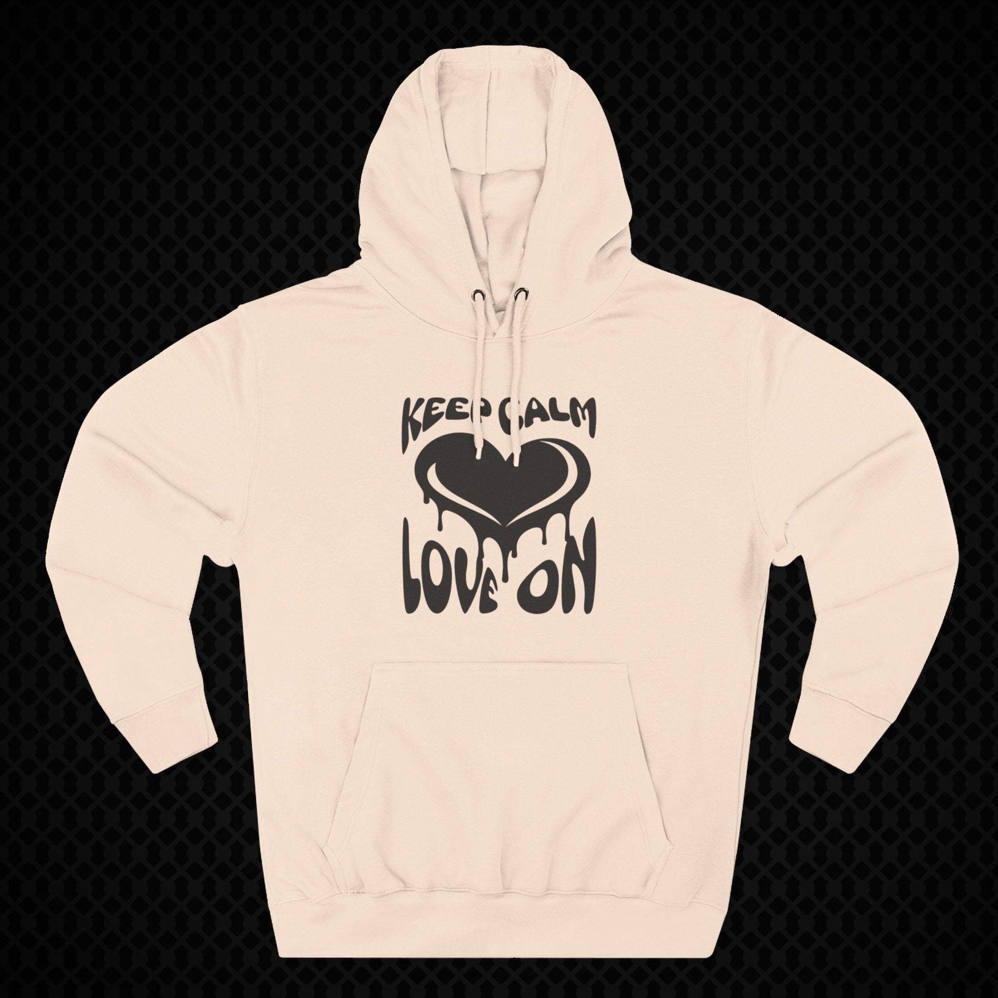 Keep Calm Love On Fleece Hoodie