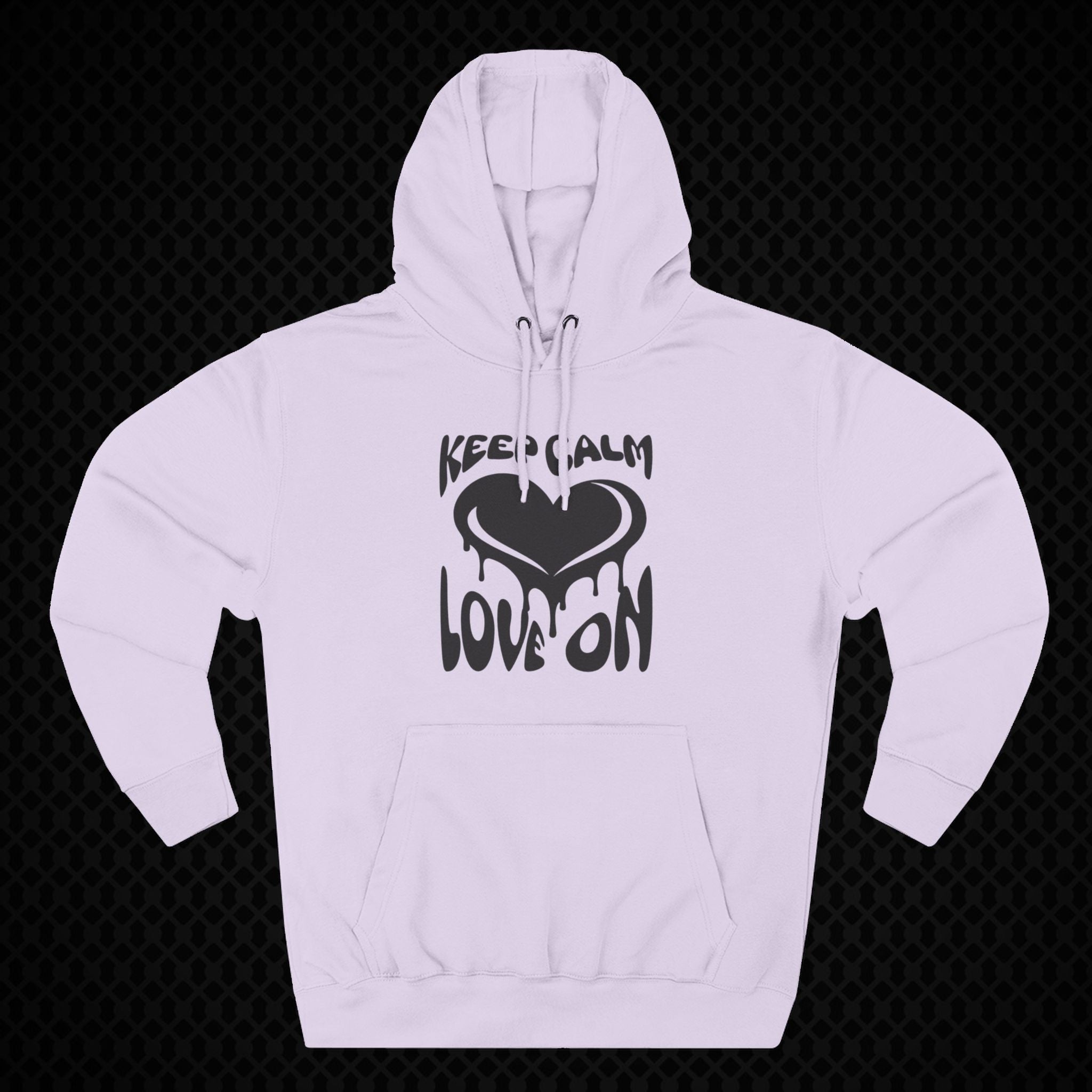 Keep Calm Love On Fleece Hoodie