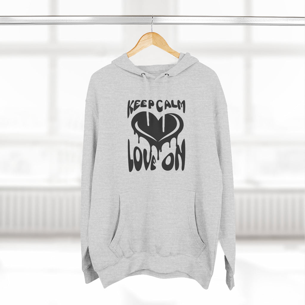 Keep Calm Love On Fleece Hoodie