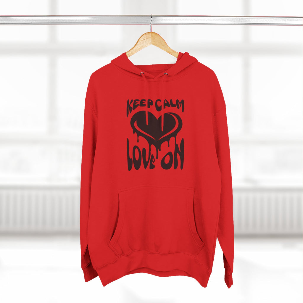 Keep Calm Love On Fleece Hoodie