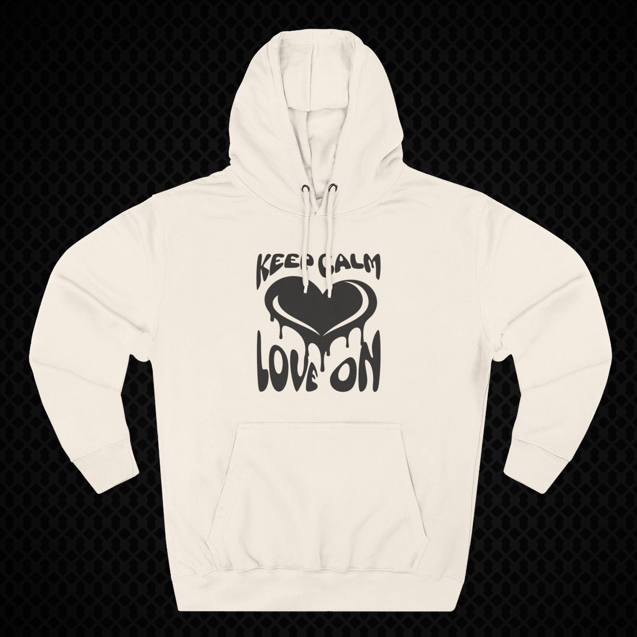 Keep Calm Love On Fleece Hoodie
