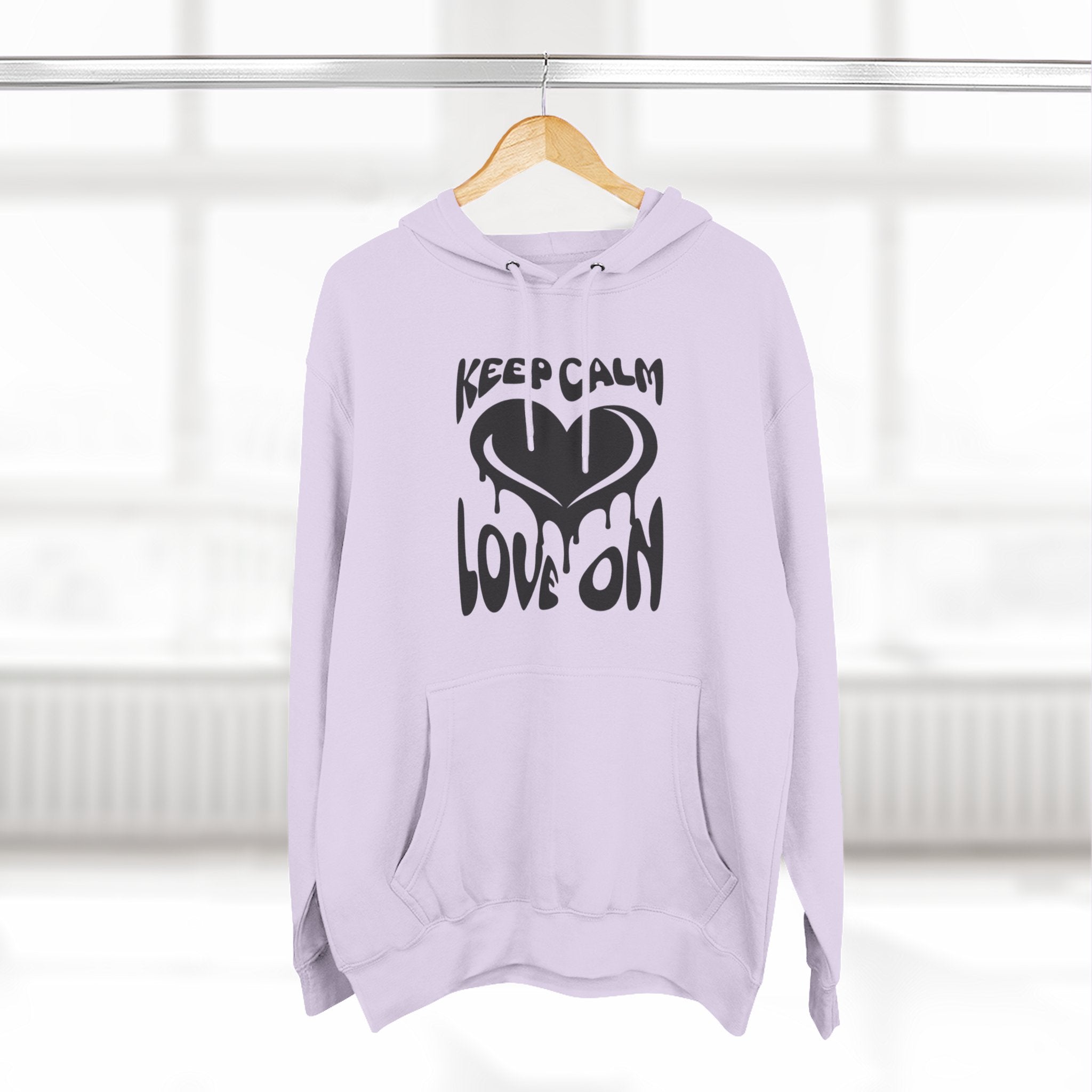 Keep Calm Love On Fleece Hoodie