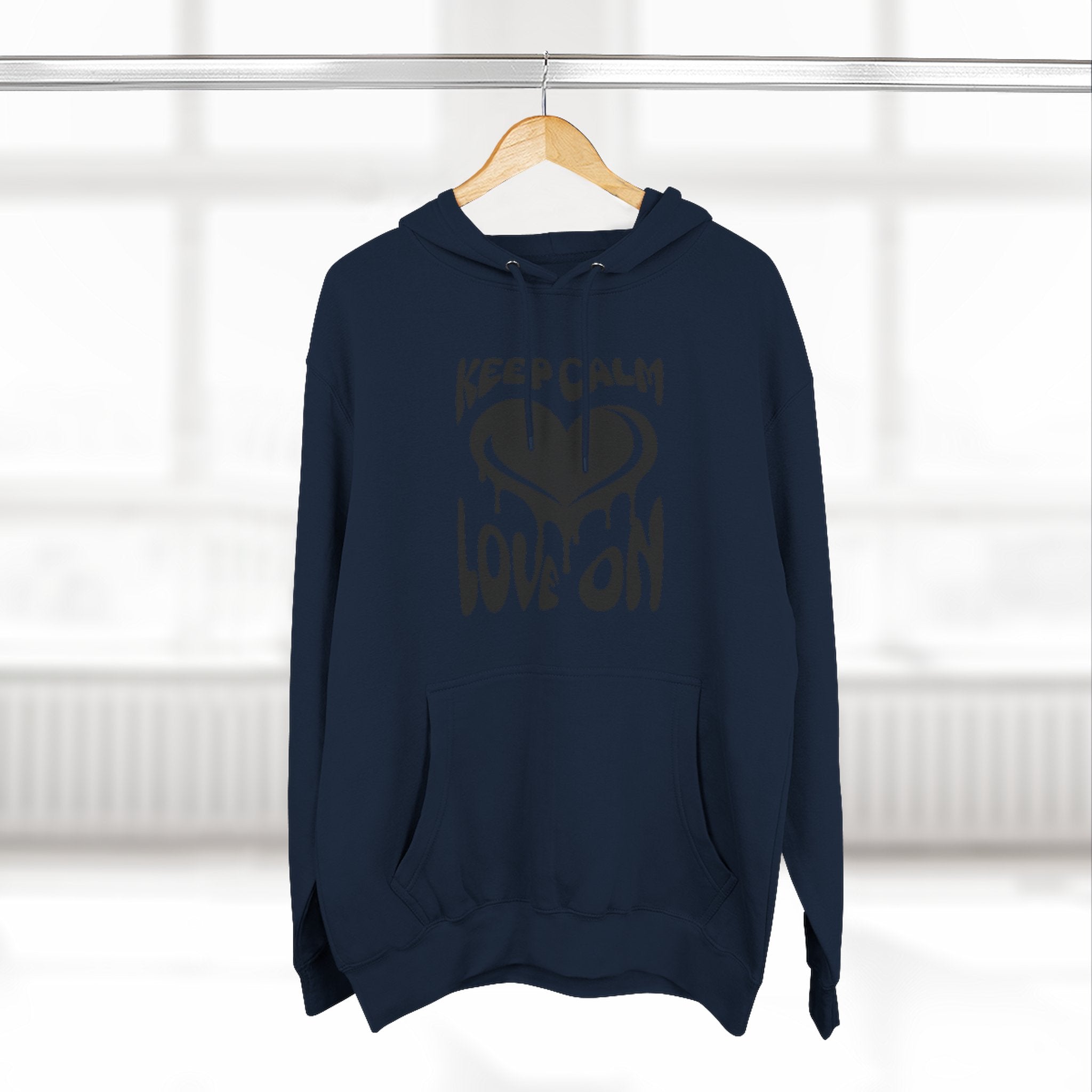 Keep Calm Love On Fleece Hoodie