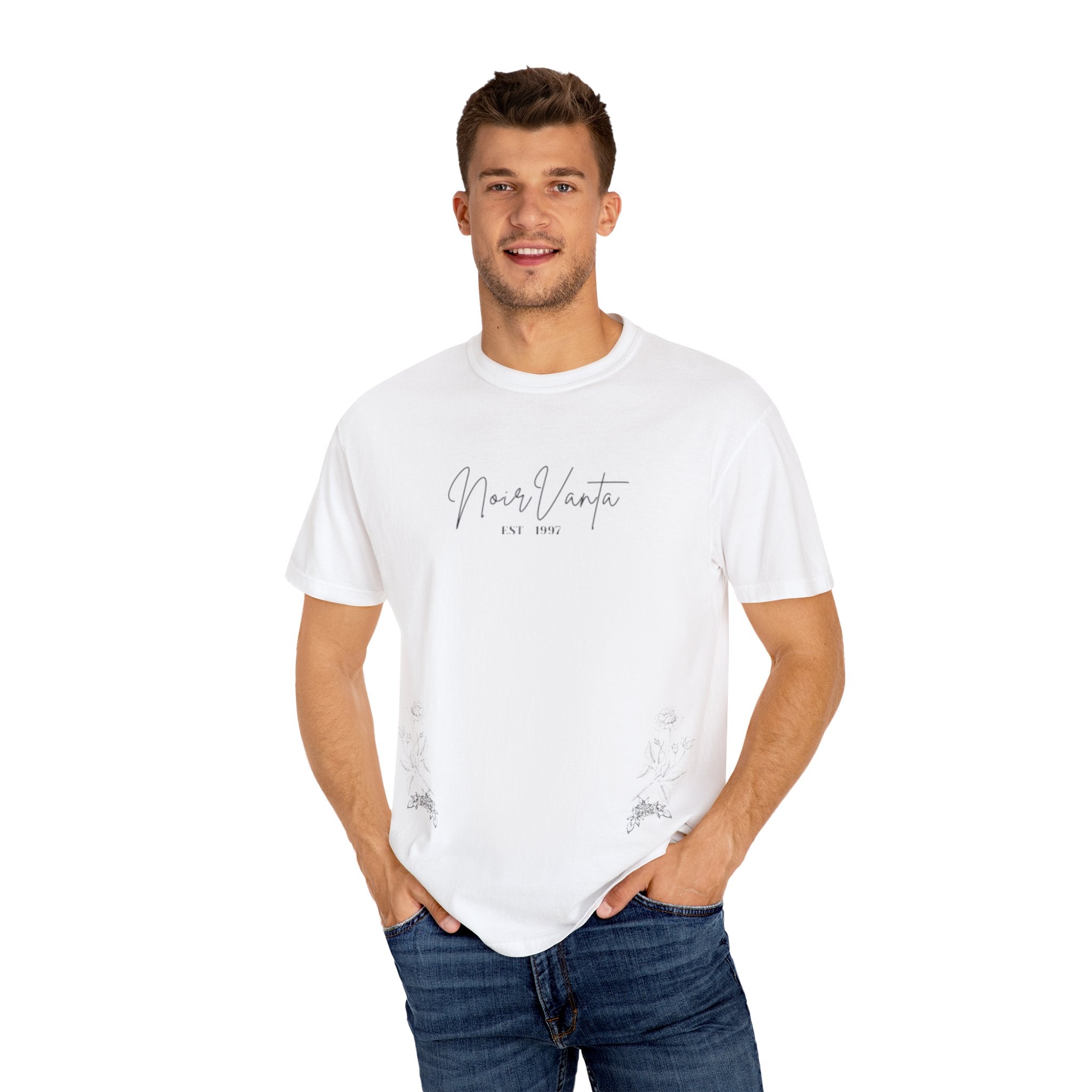 Stylish Garment-Dyed T-Shirt for Relaxed Vibes, Perfect for Casual Outings, Everyday Wear, Birthday Gifts, and More