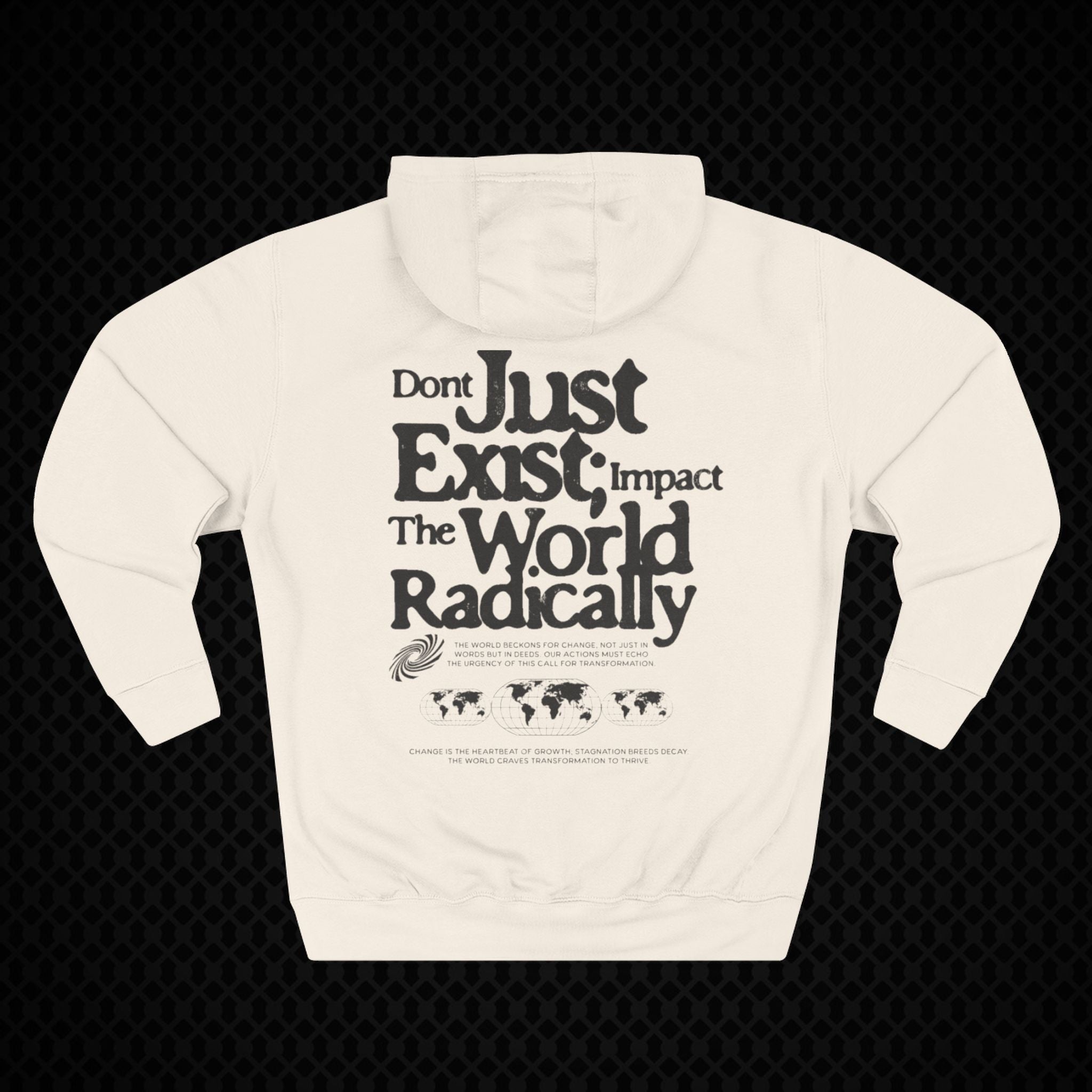 Radical Impact Fleece Hoodie - Motivational Quote Hoodie