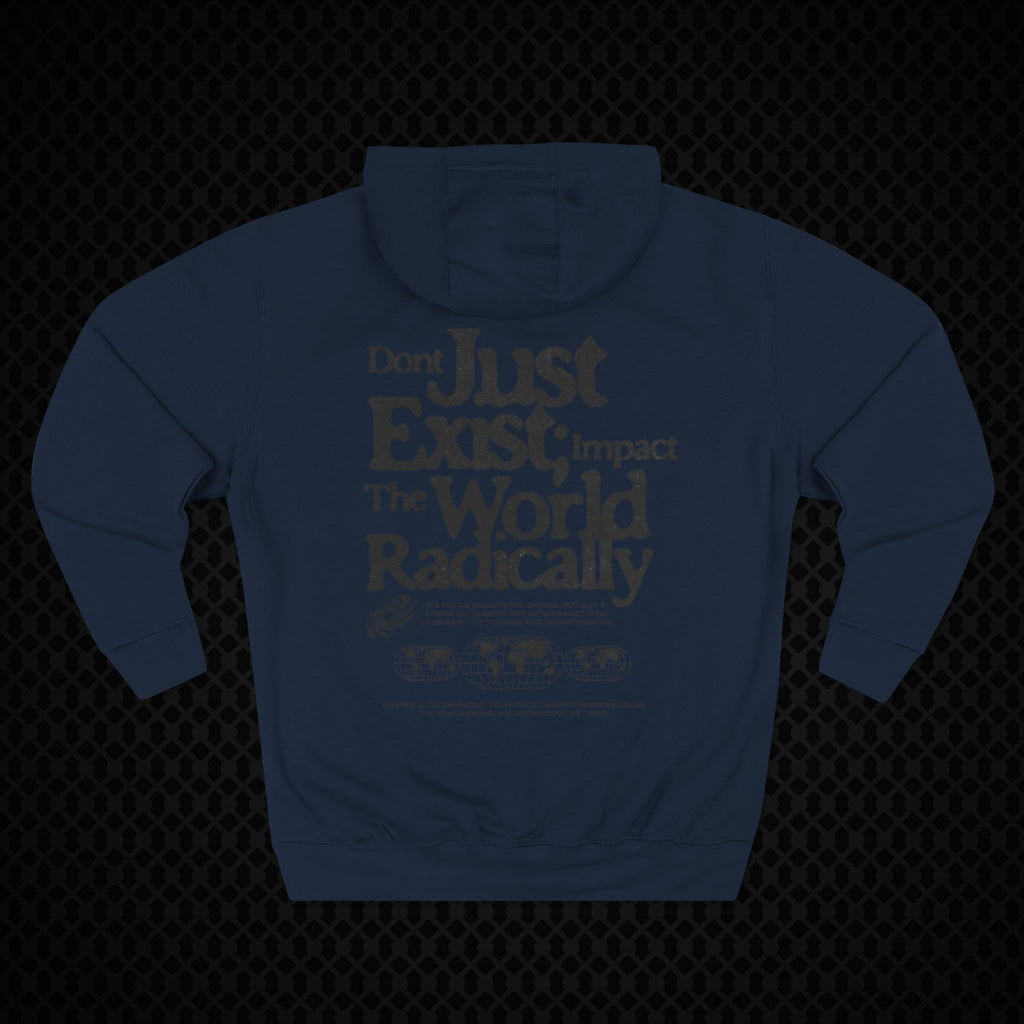 Radical Impact Fleece Hoodie - Motivational Quote Hoodie