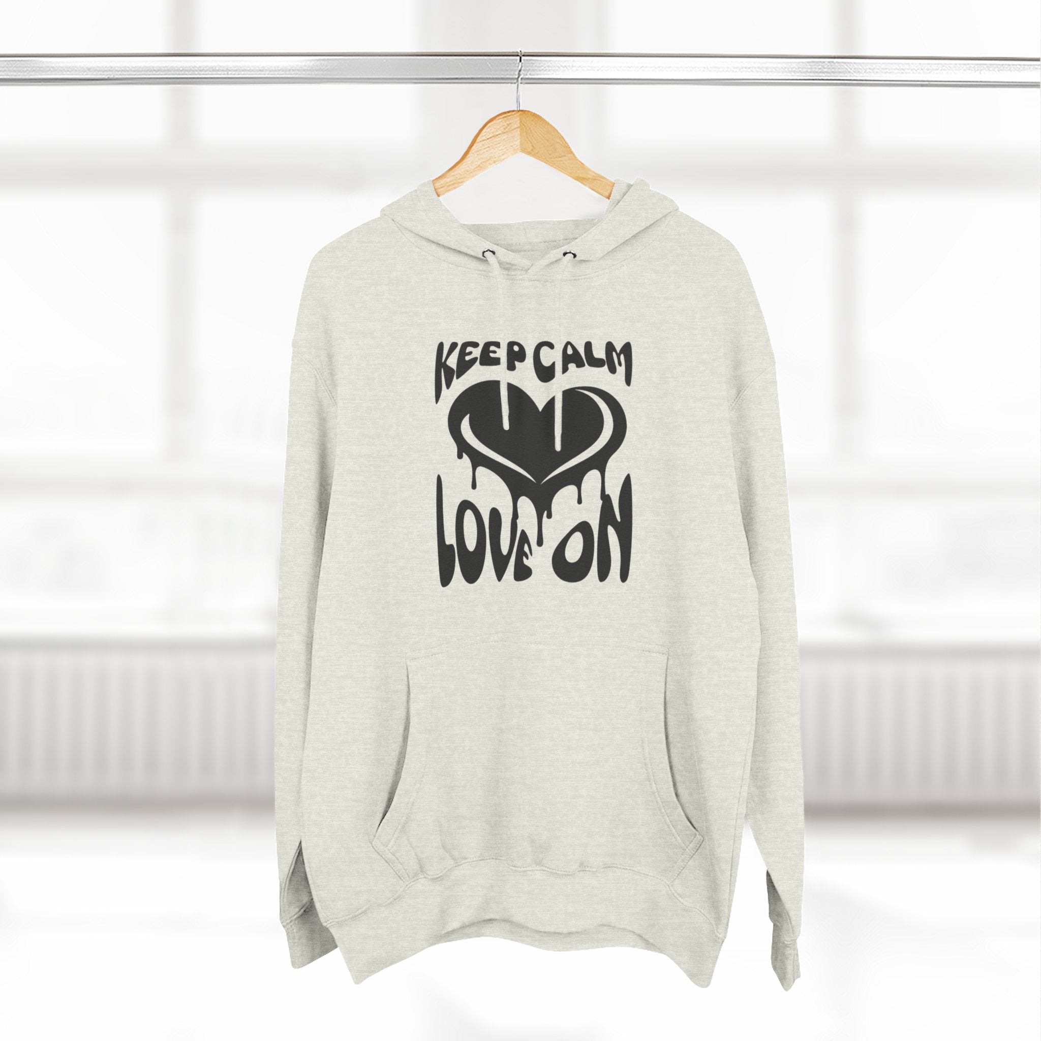 Keep Calm Love On Fleece Hoodie