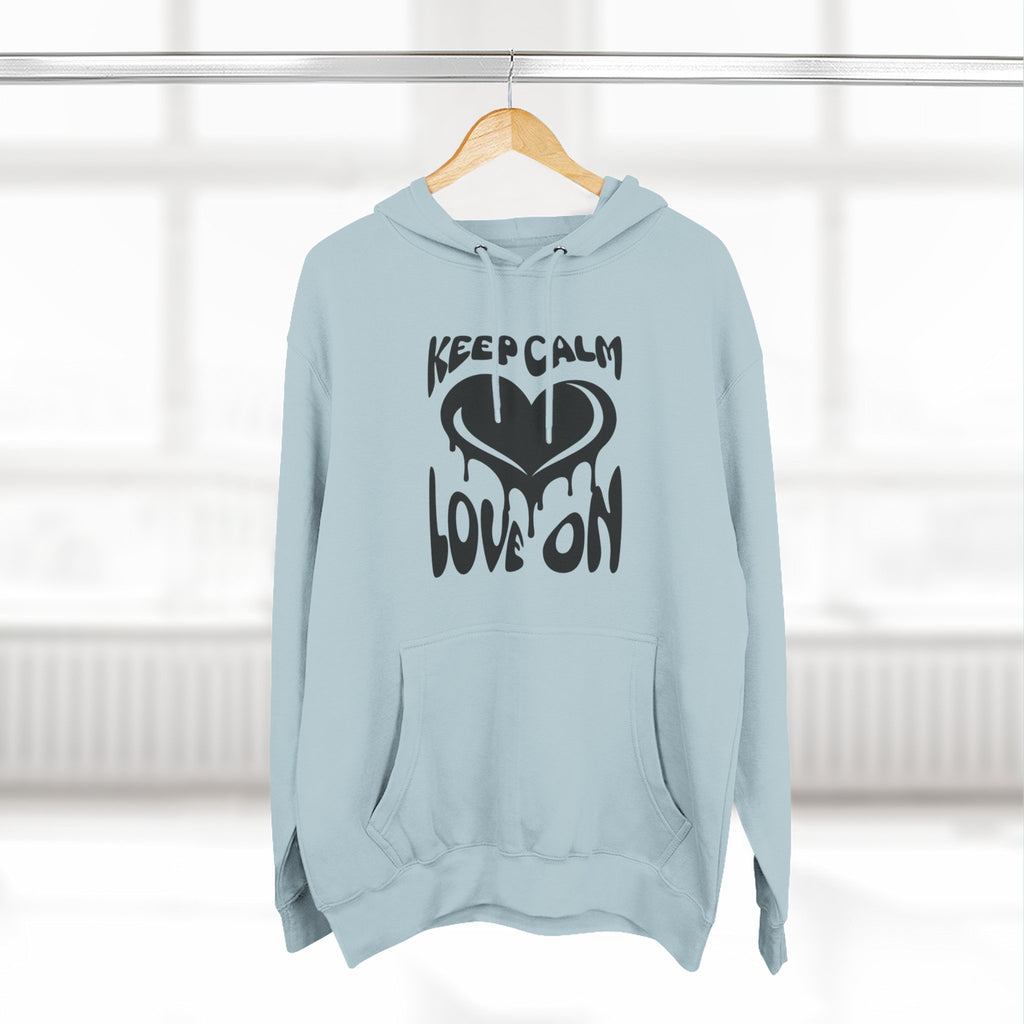 Keep Calm Love On Fleece Hoodie