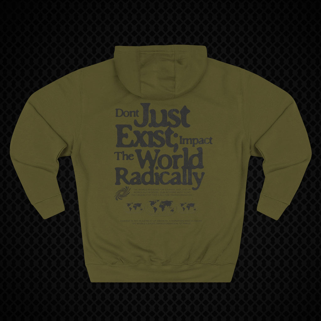 Radical Impact Fleece Hoodie - Motivational Quote Hoodie