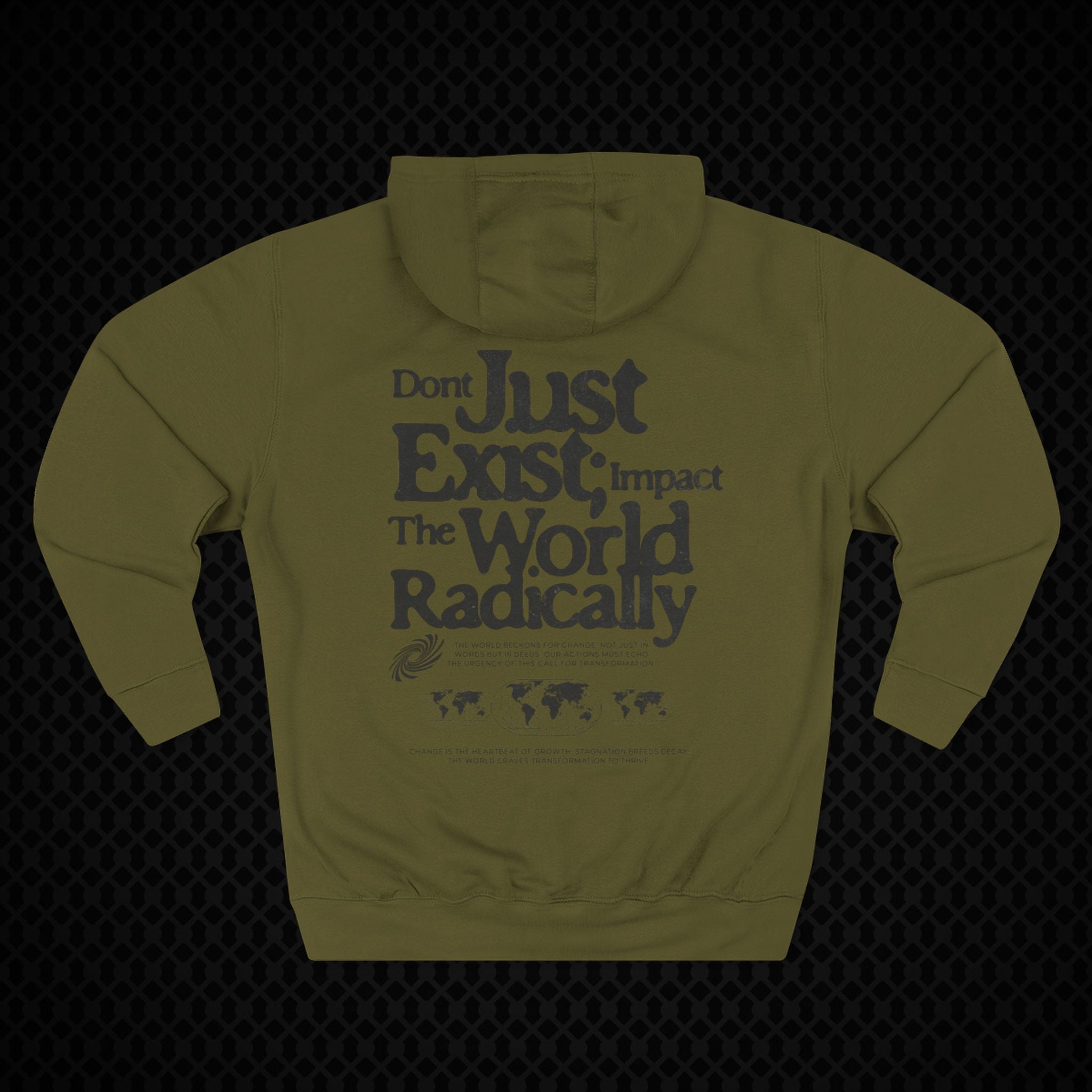 Radical Impact Fleece Hoodie - Motivational Quote Hoodie